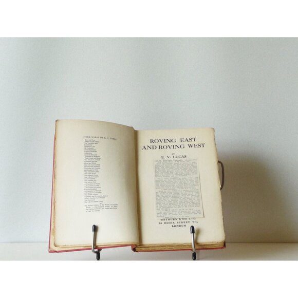 Antique Book "Roving East and Roving West" by E. V. Lucas 1921 Methuen & Co. - Picture 4 of 4